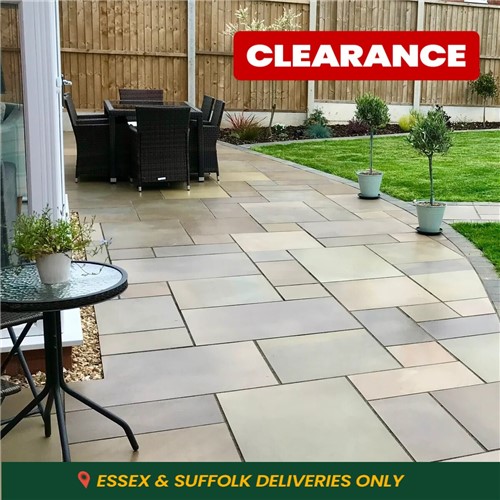 Sandstone Sawn & Honed Mixed Sizes - Raj Green