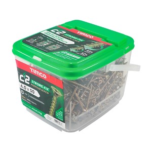 4.0 x 50mm C2 Strong Fix Screw (Tub of 800)