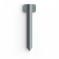 Sleeper Pin Straight Bracket: 365mm x 2mm Galvanised