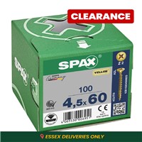 Spax Pozi CSK Woodscrews 4.5 x 60mm