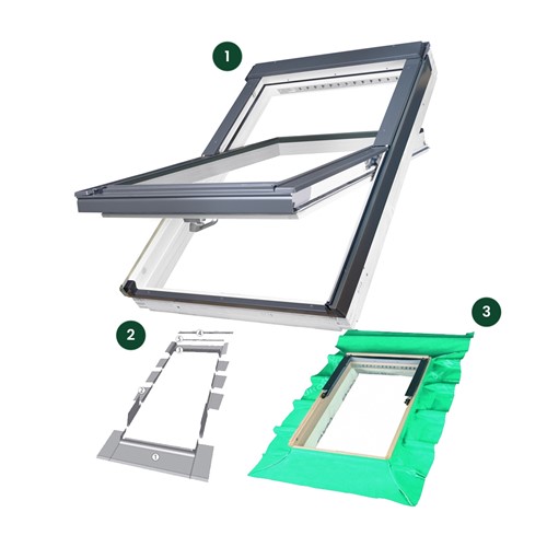 Fakro Roof Window Inc Flashing & Collar & Insulation Set (FTW-V P2 94 x 118)