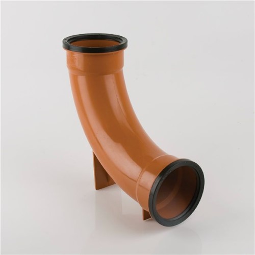 110mm Double Socket Long Radius Rest Bend 87.5 degree