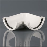 Roundstyle Gutter 112mm 90° 68mm Gutter Angle - White