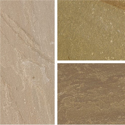 Bradstone Sandstone Mixed Sizes - Autumn Green