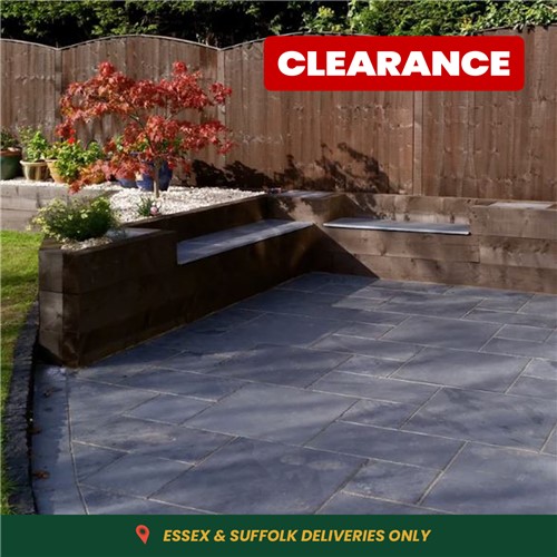 Brazilian Slate Mixed Sizes - Black