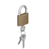 Gatemate Brass Padlock 2" 50mm Chrome Shackle