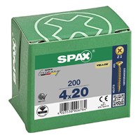 Spax Pozi CSK Woodscrews 4.0 x 20mm