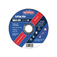 Faithfull Multi Use Cut Off Wheels - 115mm (10 )