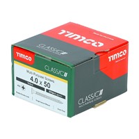 4.0 x 50mm Multi Purpose Screw CSK ZYP - Box of 200